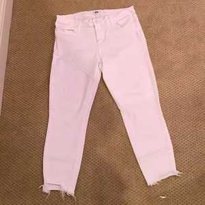 Paige verdugo crop white jeans